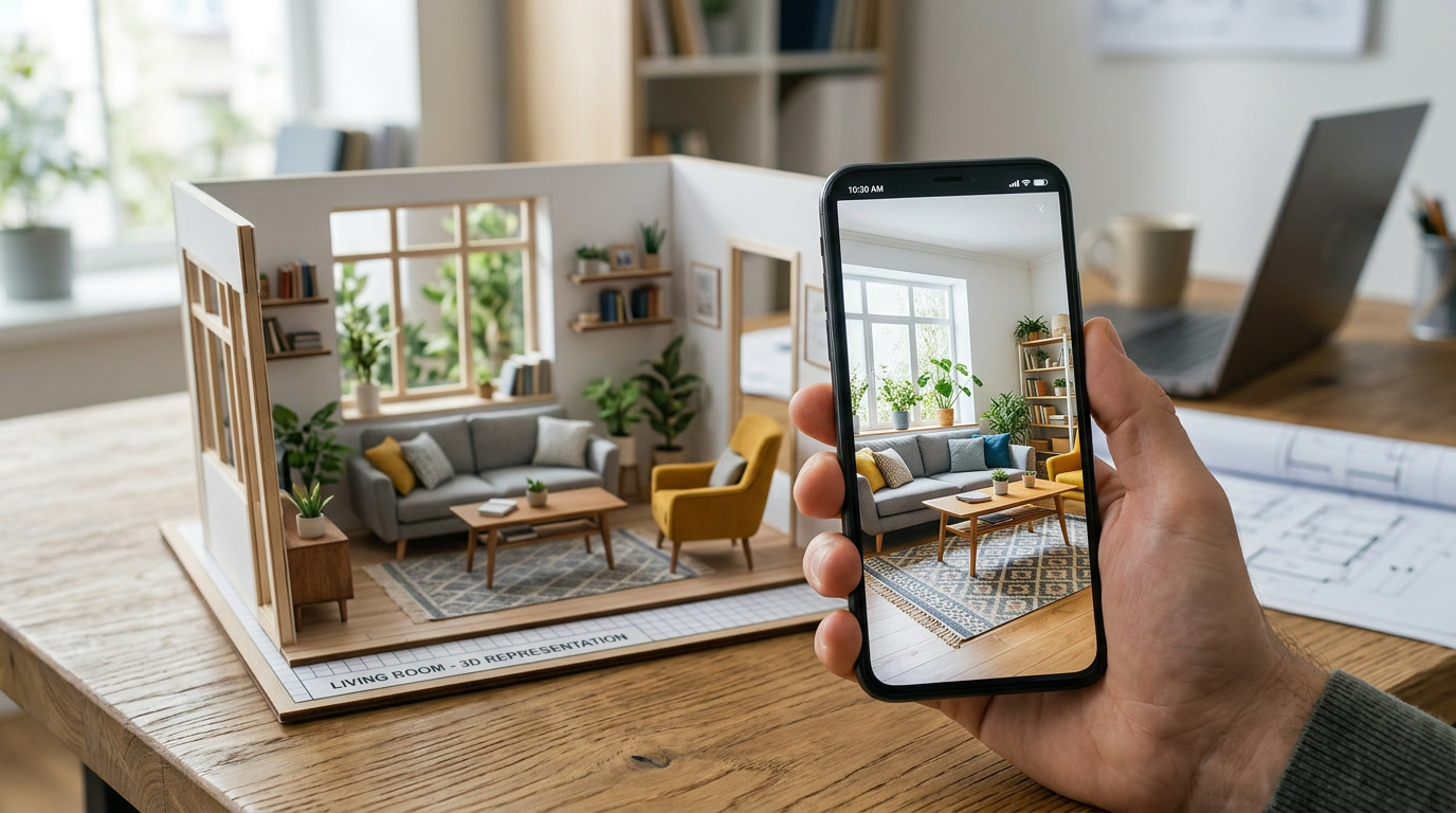 A beautifully arranged living room ready to be redesigned